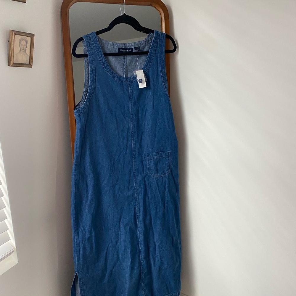 Mountain Lake Casuals Blue Cotton dress